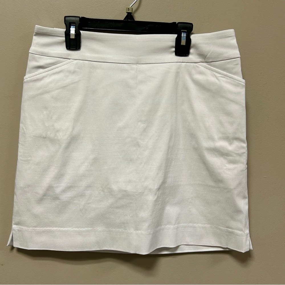 Elegant White Women's Skort Coral Bay Petite Sz PL NWT Comfort Stretch